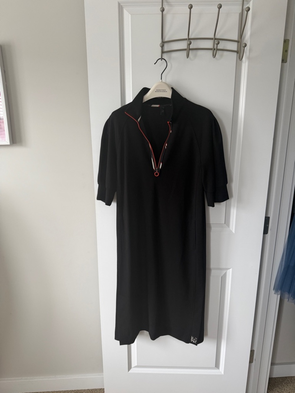 Marc Cain Black Polo-Style Short Sleeve Dress